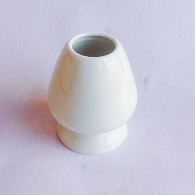 White Ceramic Matcha Whisk Stand