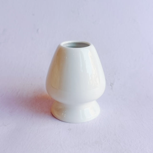 White Ceramic Matcha Whisk Stand